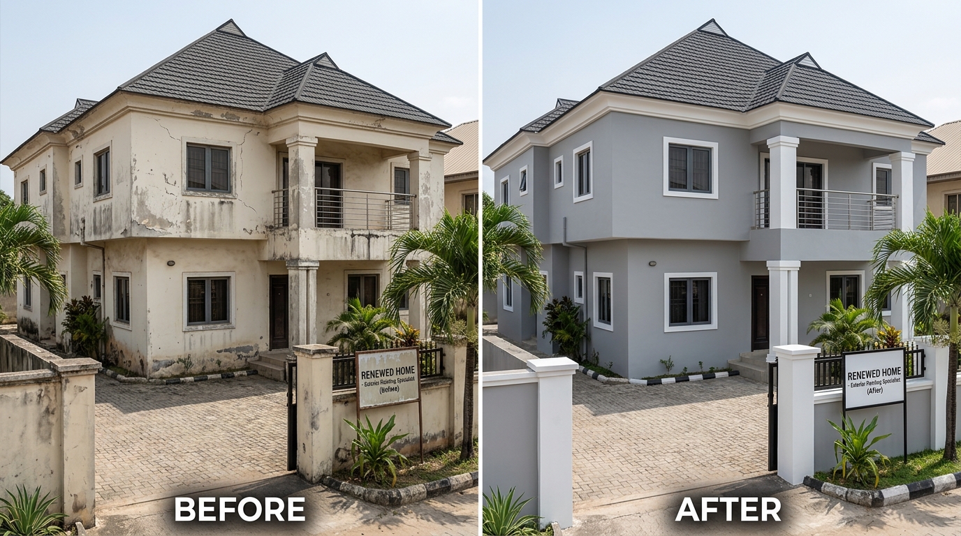 Exterior Painting Before & After